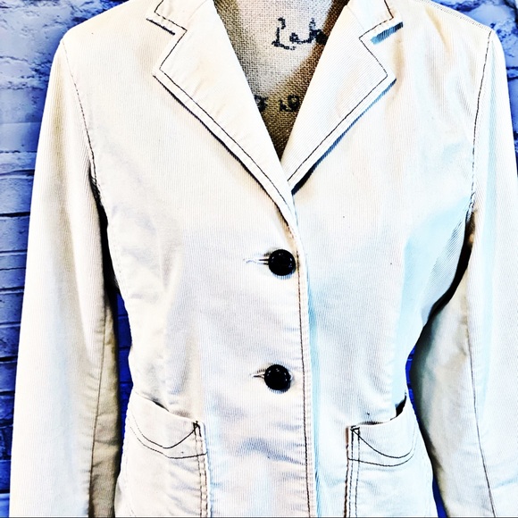 GAP Corduroy Stretch Fitted Blazer NWOT - Picture 2 of 16